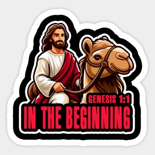Genesis 1:1 In The Beginning Sticker